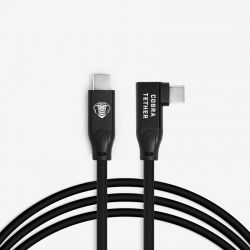 USB-C / USB-C 90° - 5m - Noir