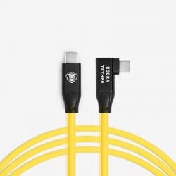 USB-C / USB-C 90° - 5m - Jaune