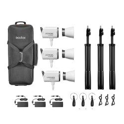 LA300R-K3 Kit 3 torches Led Cob 300W RGB - Litemons